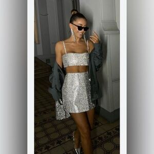 House of Harlow Rhinestone skirt